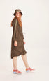 KnowledgeCotton Apparel ZARIA Lightweight Parka - GRS/Vegan Forrest Night